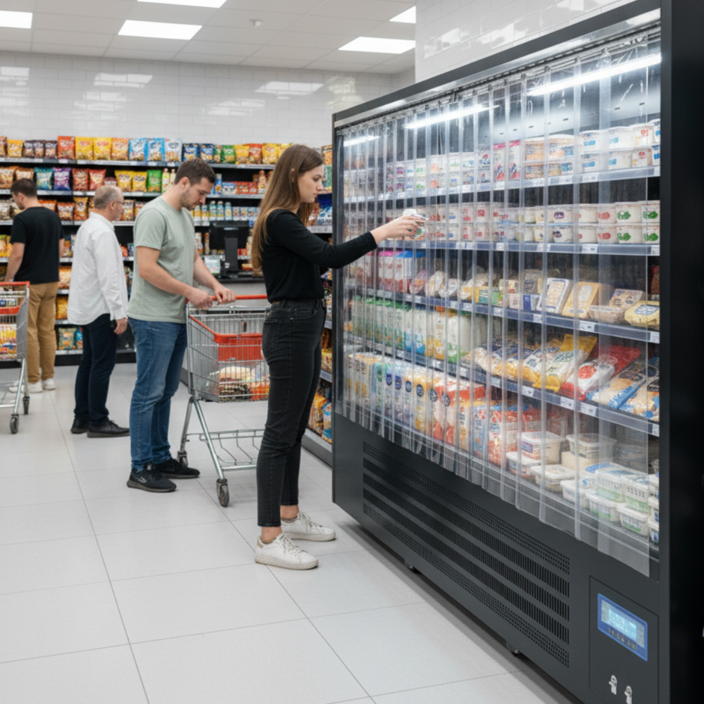 Labosys Refrigerated Counter Display Case - Color: Black
