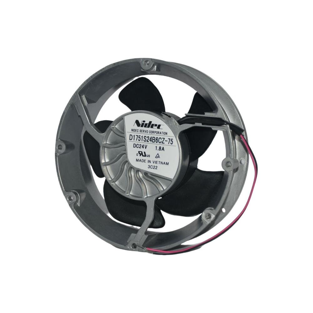 Nidec D1751S24B6CZ-75 24V DC 1.8A 17251mm 3000rpm Ball Bearing Industrial Axial Cooling Fan
