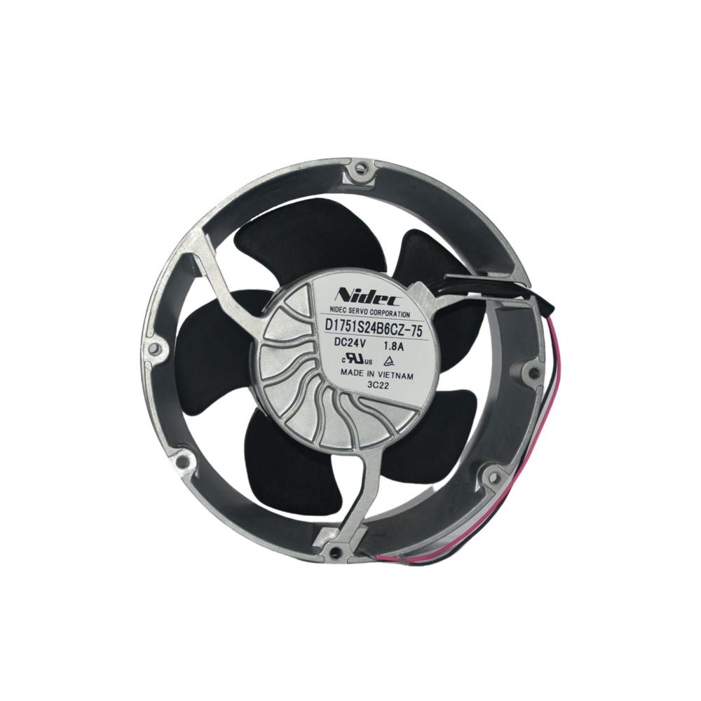 Nidec D1751S24B6CZ-75 24V DC 1.8A 17251mm 3000rpm Ball Bearing Industrial Axial Cooling Fan