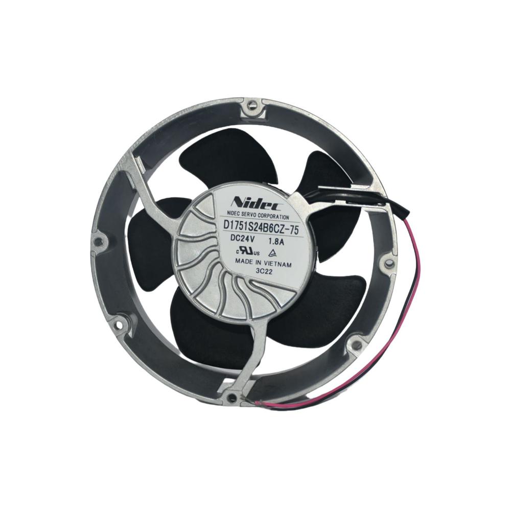 Nidec D1751S24B6CZ-75 24V DC 1.8A 17251mm 3000rpm Ball Bearing Industrial Axial Cooling Fan