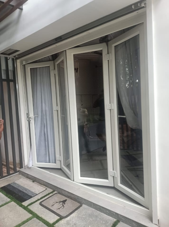 Slide & Fold Door - Color: White