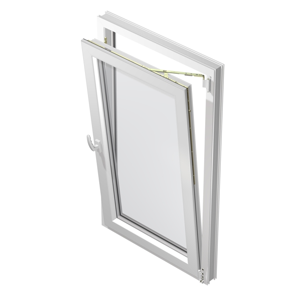 Tilt & Turn Window - Color: As Per Requirement