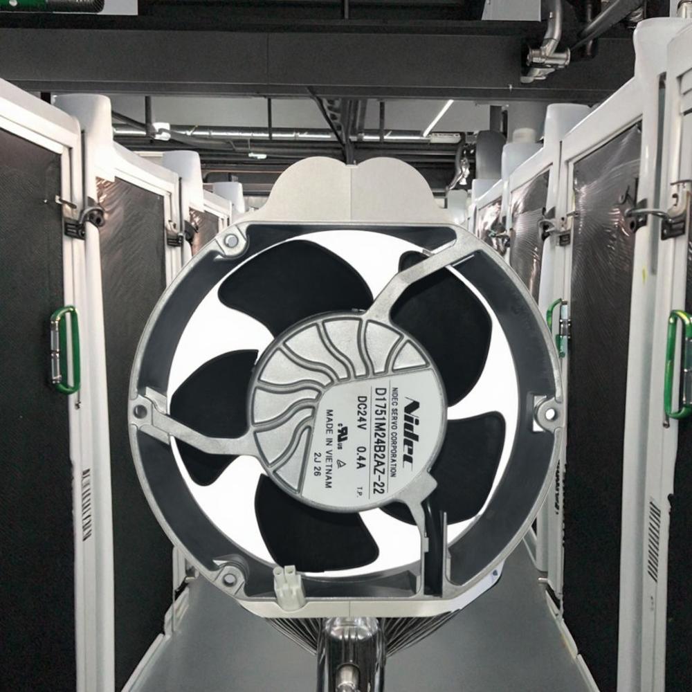 NIEDC D1751M24B2AZ-22 24V DC 0.4A Inverter Ball Iron 17251mm Electric Power Cooling Fan