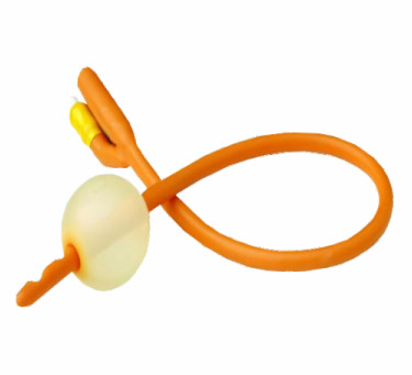 Foley Ballon Catheter 2 Way Latex - Color: Orange