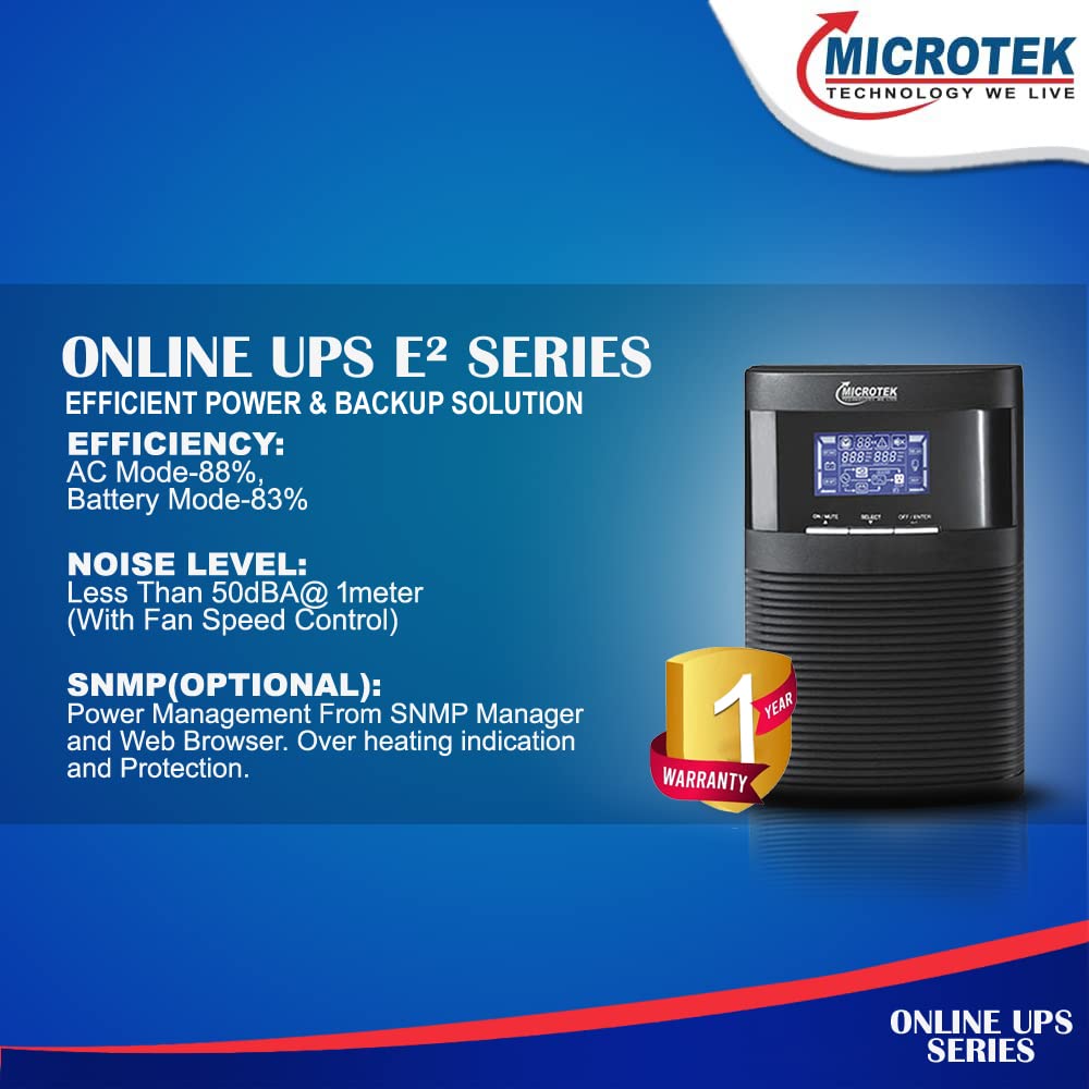 Microtek MAX+ 1 KVA Online UPS with Inbuilt Battery