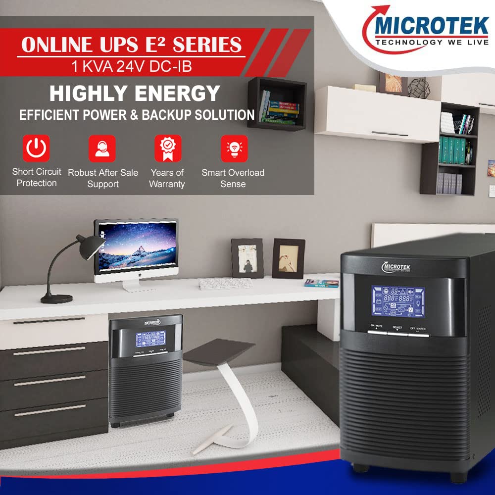 Microtek 1 Kva Online Ups - Color: Black