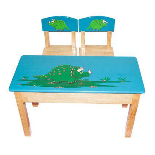 Two Seater Table Set With Shelf