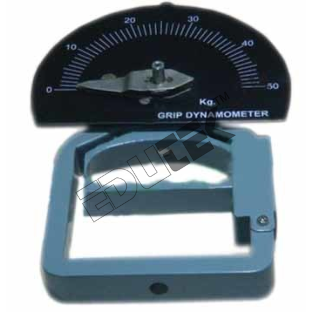 Hand Grip Dynamometer - Metal & Plastic, 150x100x50 Mm, 1 Kg | 0-50 Kg Measurement Range, Â±1% Accuracy, Factory Calibrated