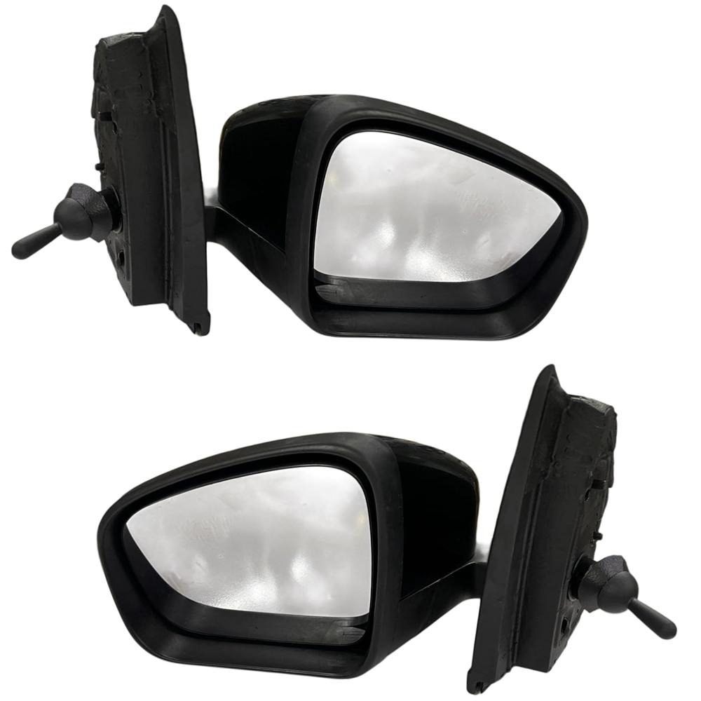 K D Door Mirror for Renault Triber, Manual Adjustable, Black Compatible, 2019-Onwards