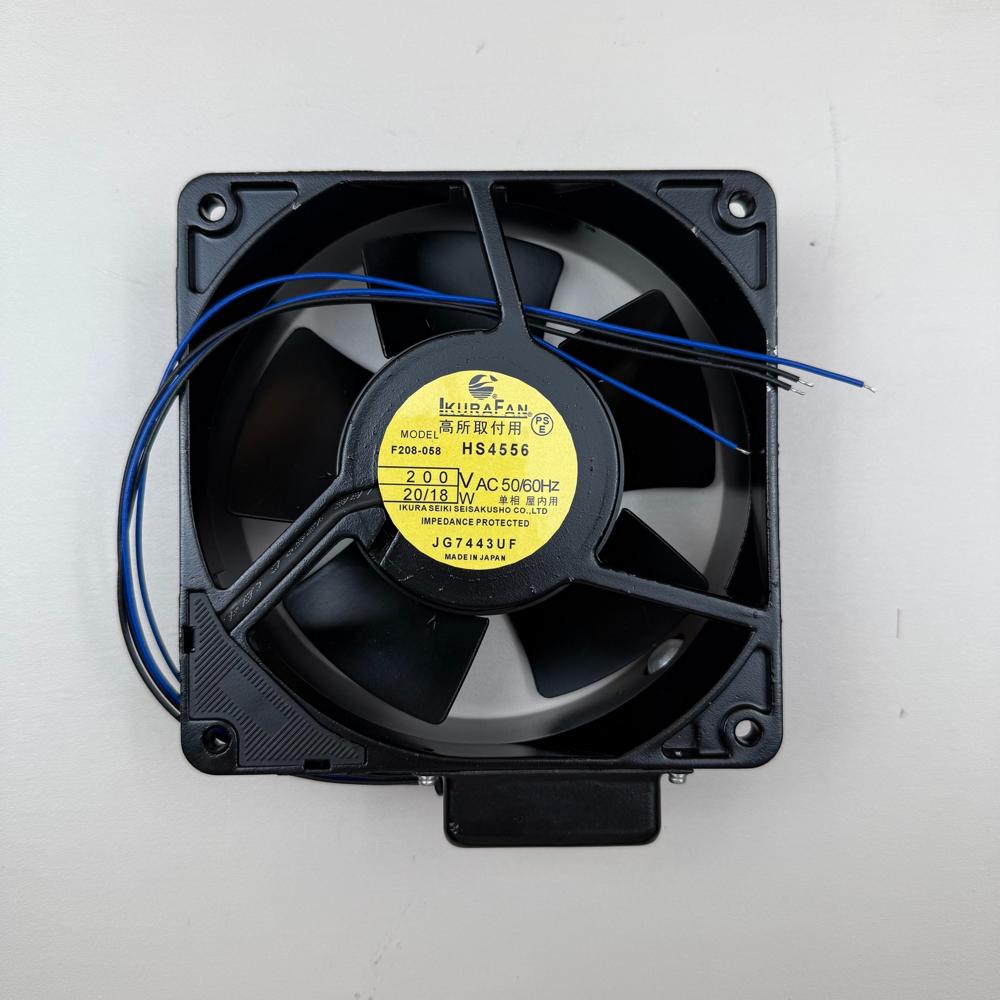 Ikura Fan Hs4556 Industrial Sensor Fan 230v Ac Centrifugal Blower Metal Blades Electric Cooling Fan - Color: Black