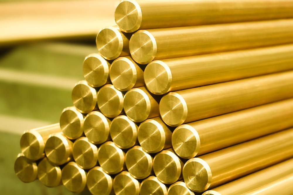 Brass Round Bar - Color: Golden