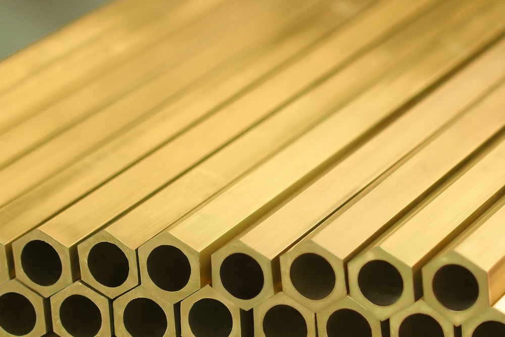 Hollow Hexagon - Color: Golden