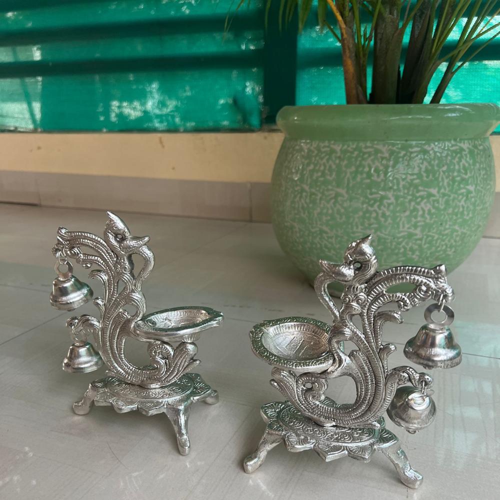 Designer deepam with bells