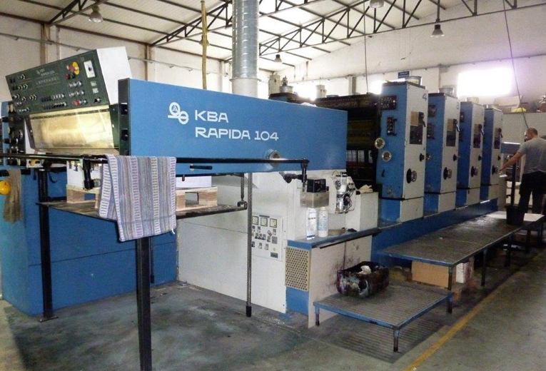Kba Rapida 104-4 4 Color Offset Printing Machines - Automatic Grade: Semi-automatic