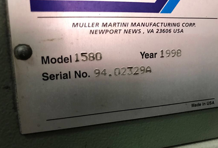MULLER MARTINI AMIGO 1580 Binding Machines
