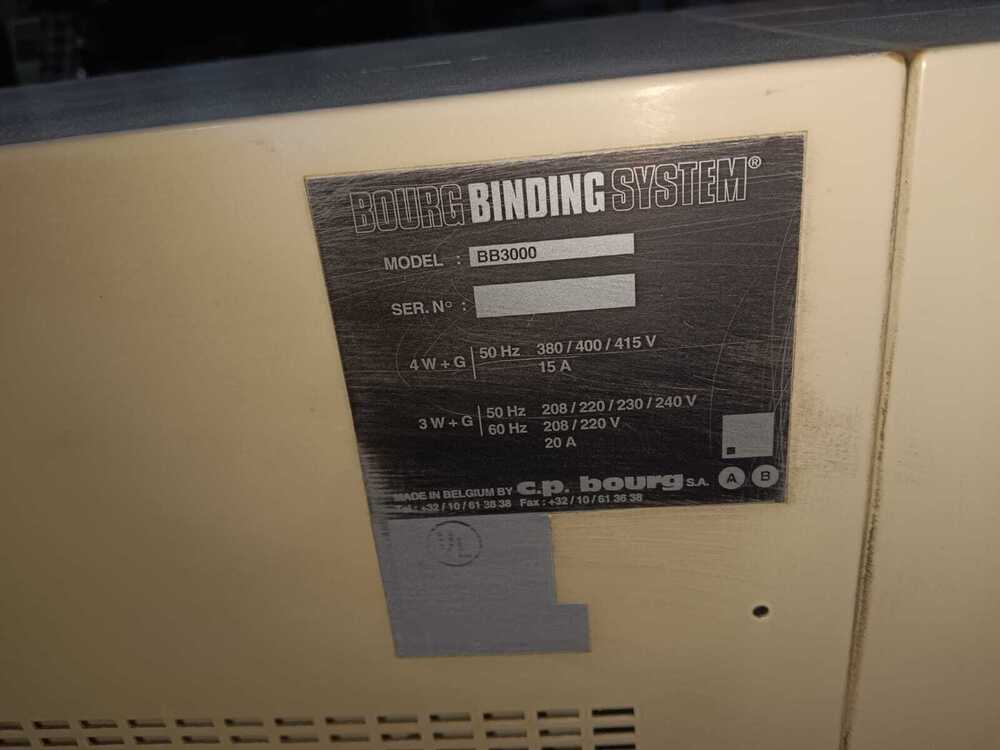 CP BOURG BB3000 Binding Machines