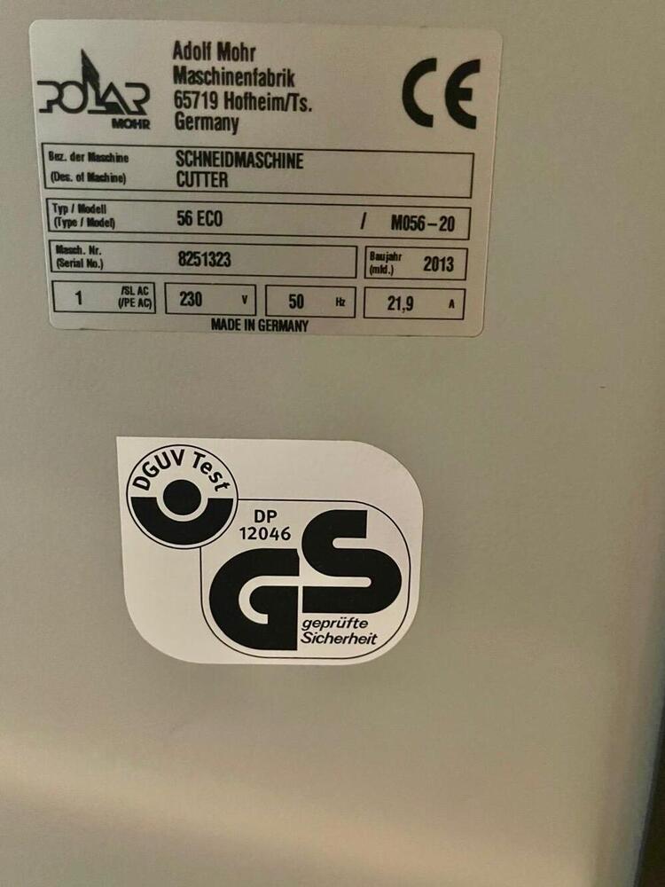 POLAR 56 ECO Paper Cutting Machine