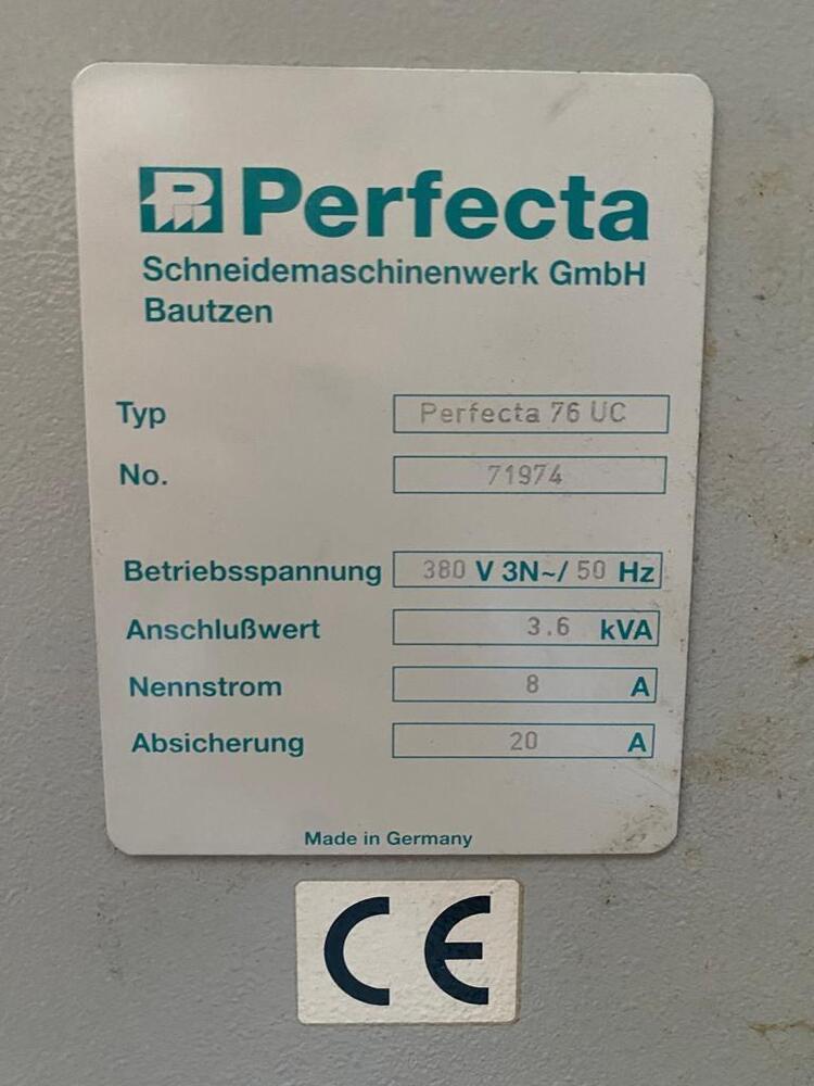 Perfecta 76 UC Paper Cutting Machine