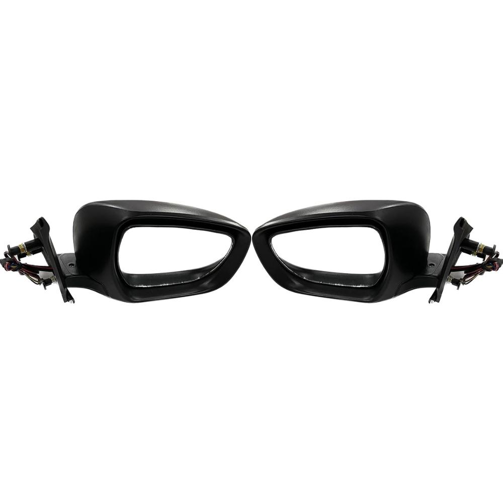 K D 5 WIRE NON-AUTOFOLD Side/Door Mirror for Maruti Dzire 2017- Now Motor with Indicator (Black) with coupler