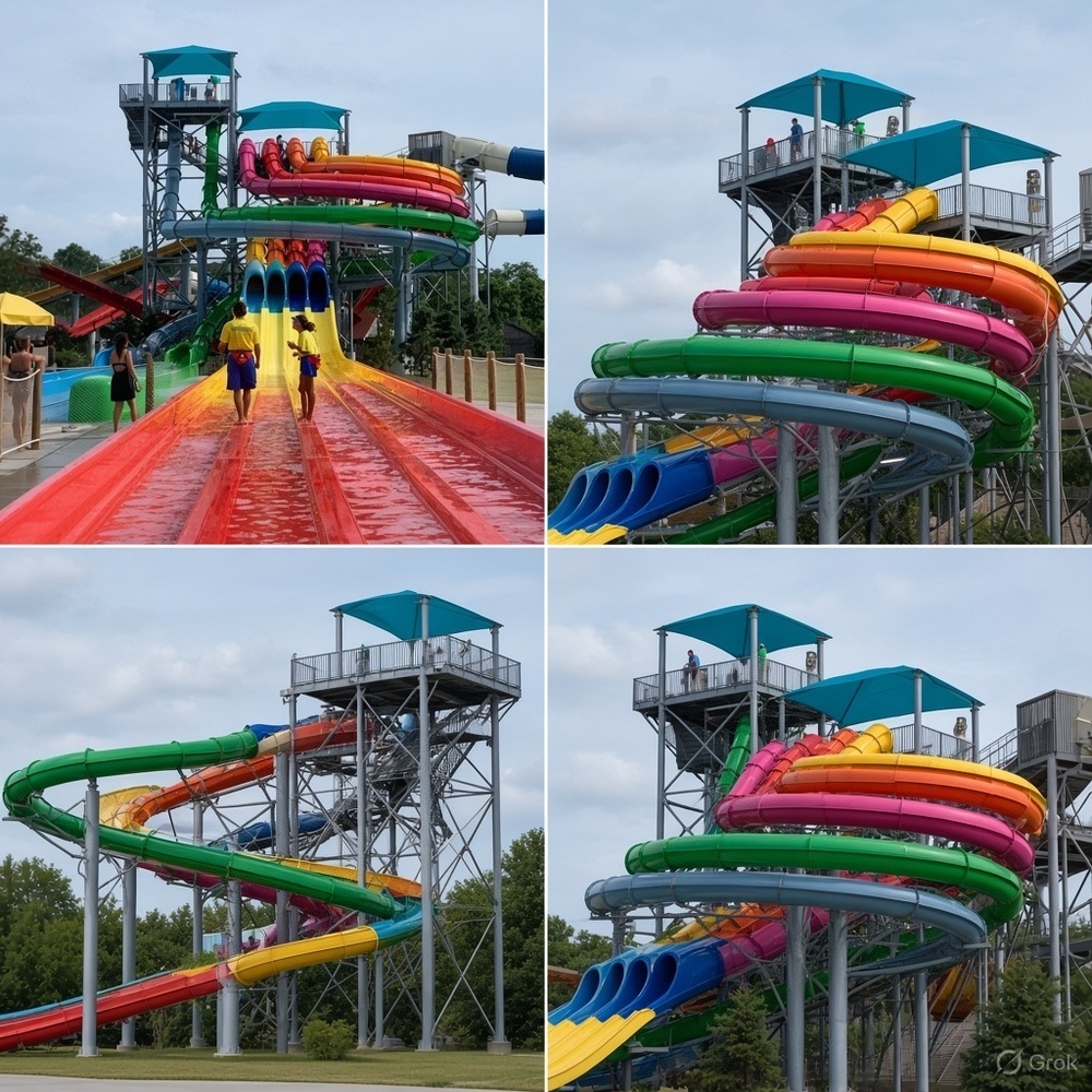 Frp Combination Water Slides