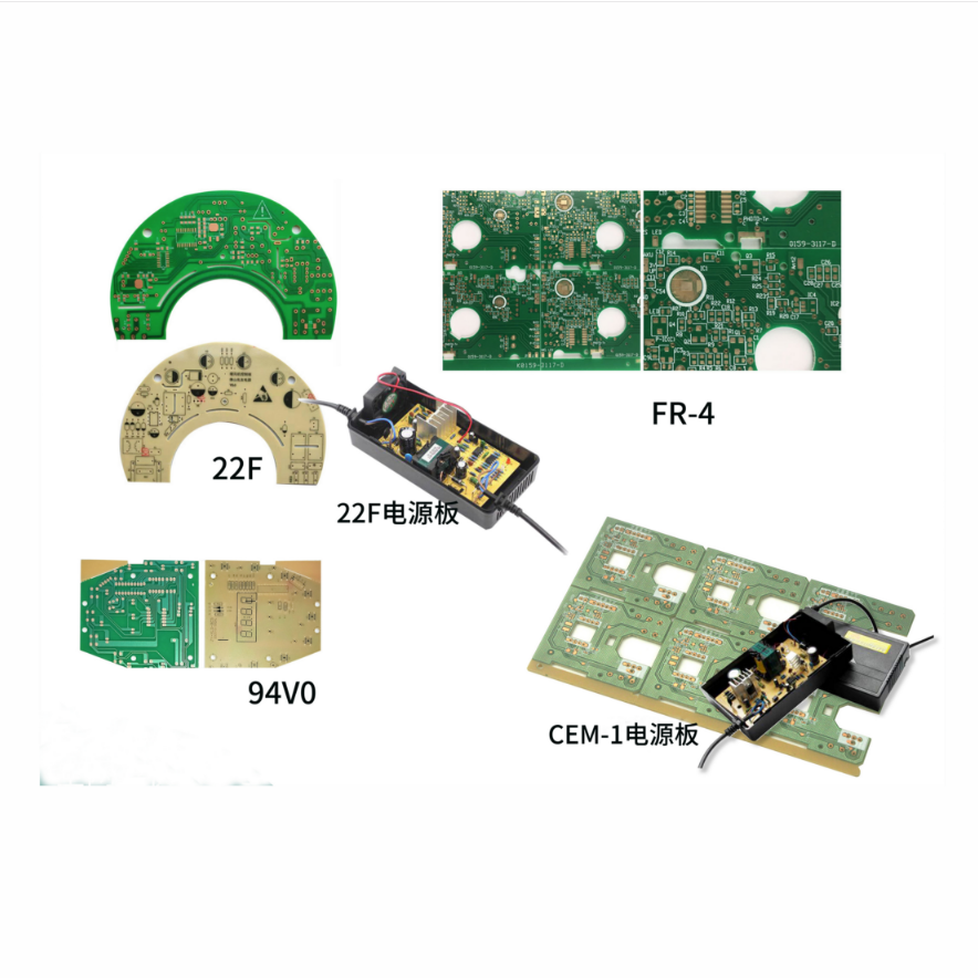 94v0 Printed Line Circuit Board - Base Material: Alumunium