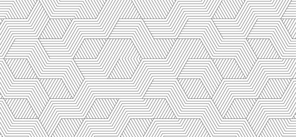 Geometric Hexagonal Line Pattern Stretch Ceiling - Features: Premium Quality