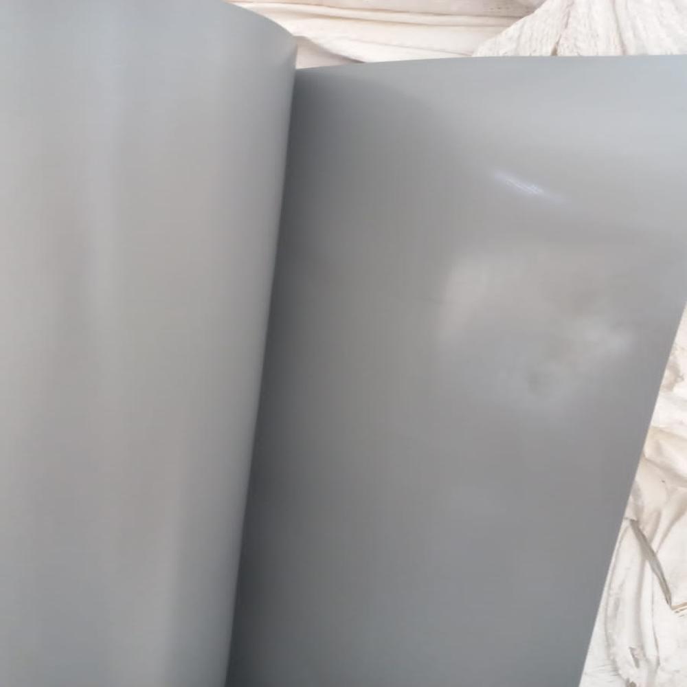 550 Gsm Pvc Both Side Coated Grey Color - Feature: Smooth Surface