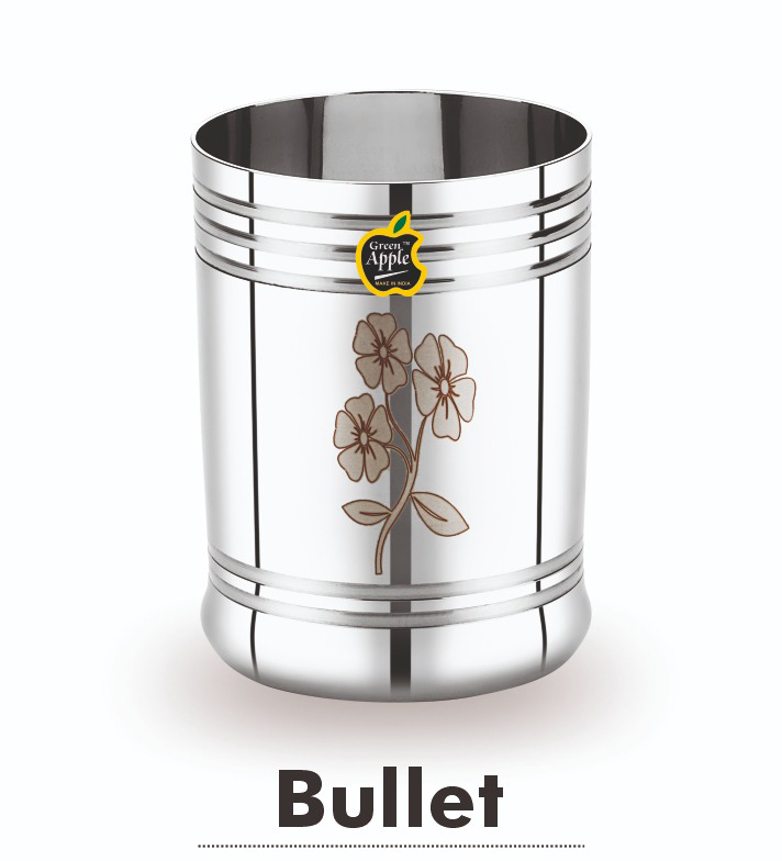 Premium Stainless Steel Bullet Glass - Design: Attractive