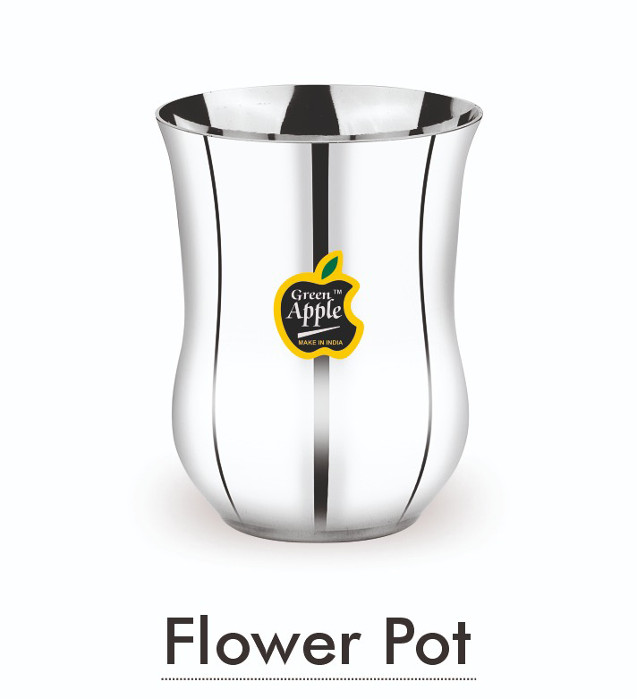 Flower Pot Shaped Glass