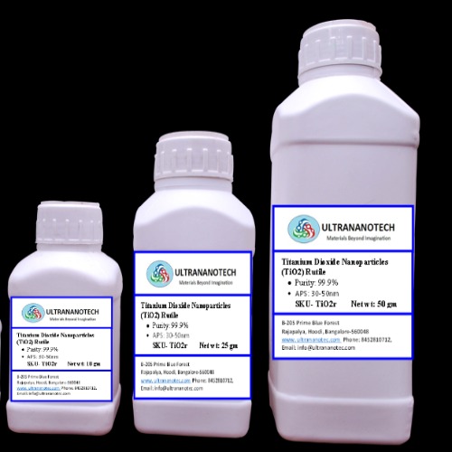 Titanium Dioxide Nanopowder(Rutile) - Color: White