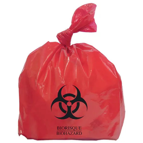 Biohazard Garbage Bag - Color: Black Green Red Blue Yellow