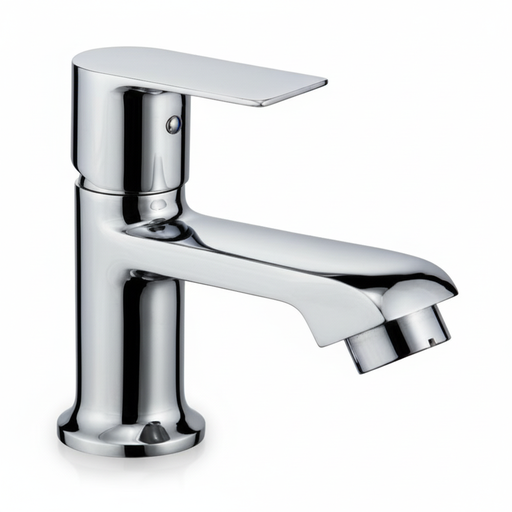 Crz-2704 Brass Pillar Cock - Color: Silver