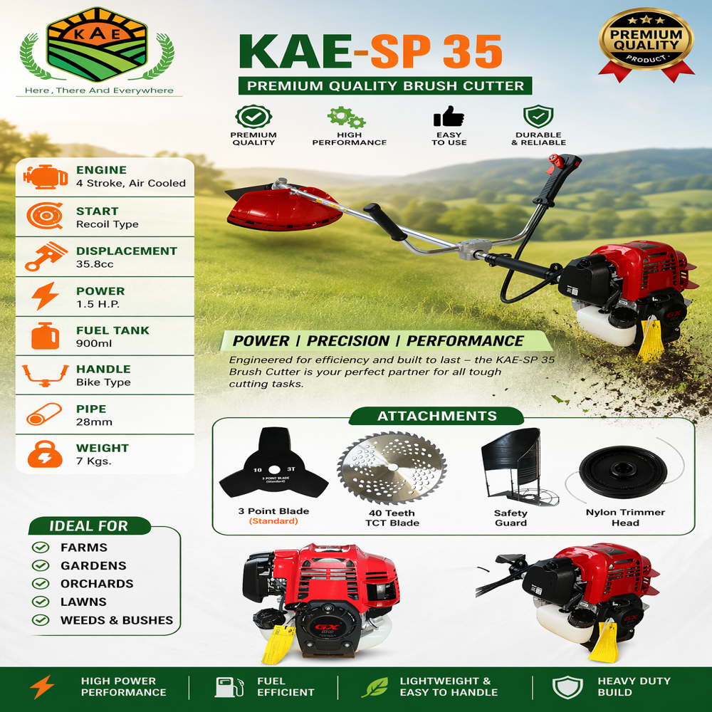 Petrol Grass Trimmer - Blade Length: 350 Millimeter (Mm)