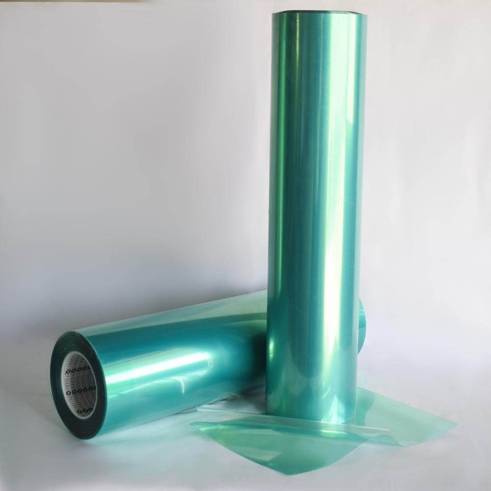 GREEN Polyester Tape with Fluorosilicone Liner 90 mic