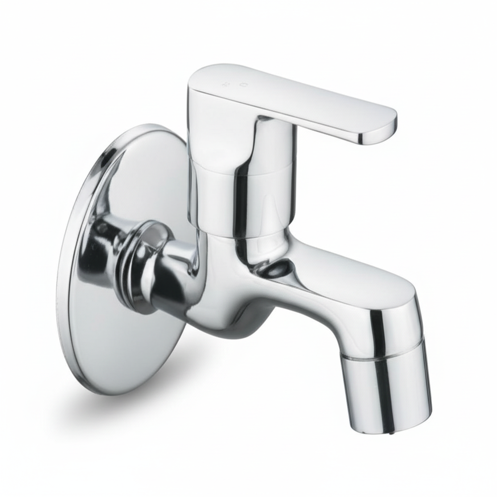 Raz-1501 Brass Razor Bib Cock - Color: Silver
