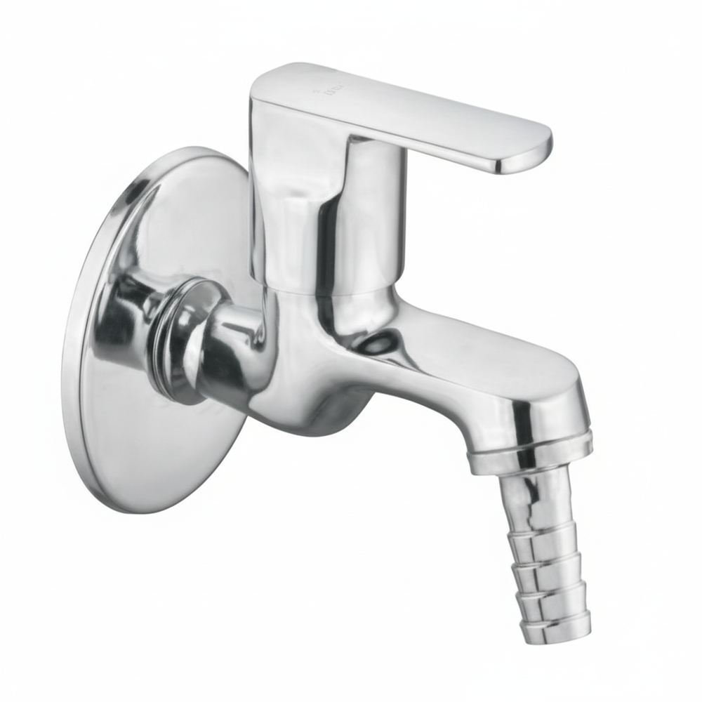Raz-1503 Razor Brass Bib Cock With Nozzle - Color: Silver