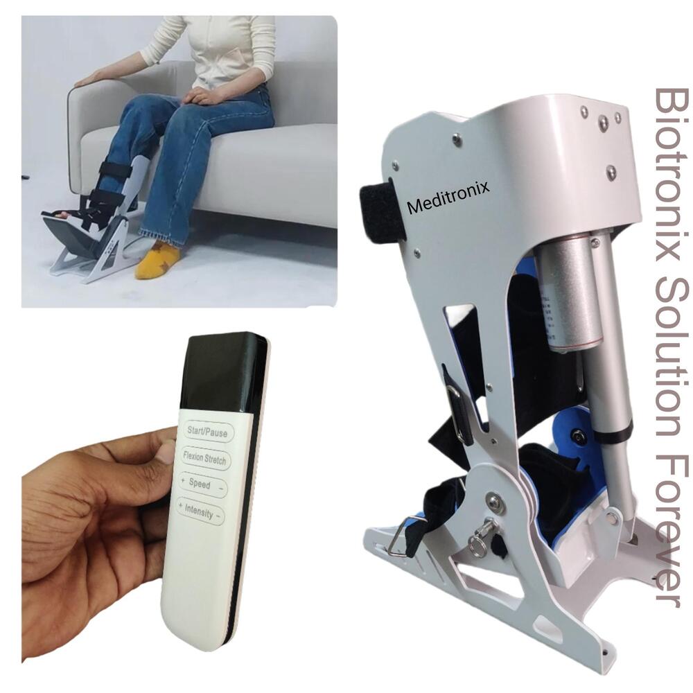 Motorized Ankle CPM Device For Smooth Plantar And Dorsiflexion Training