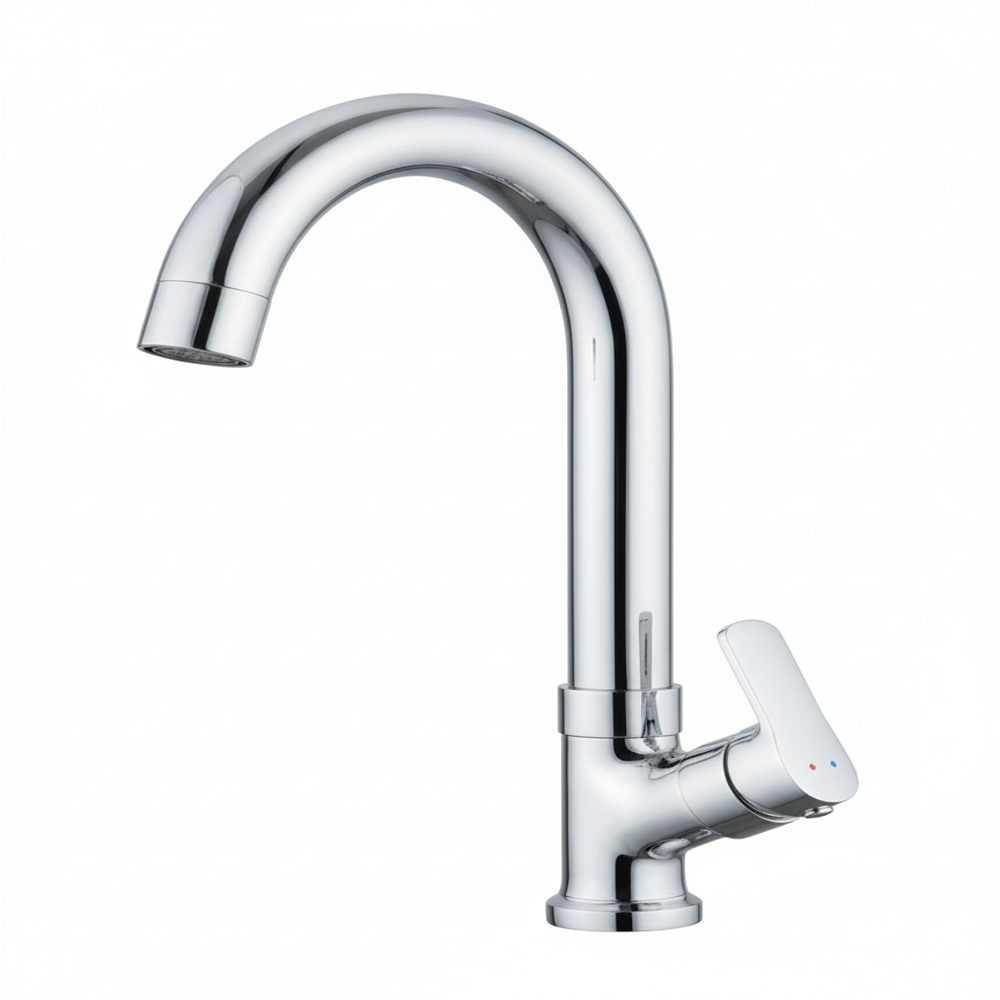 Raz-1505 Razor Brass Swan Neck - Color: Silver