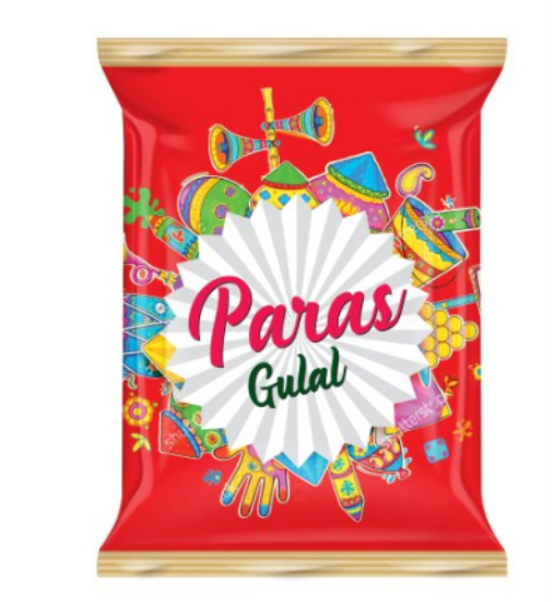 Gulal Packaging Pouch - Laminated Material, 100 Microns Thick | Soft Pouch Ideal For Durable And Long-lasting Packaging Solutions