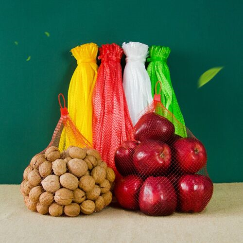 Fruit Net Bags - Hdpe Plastic, 15-35 Inches Long, 180-450mm Wide | Lightweight, Flexible, Durable, Multi-color Options