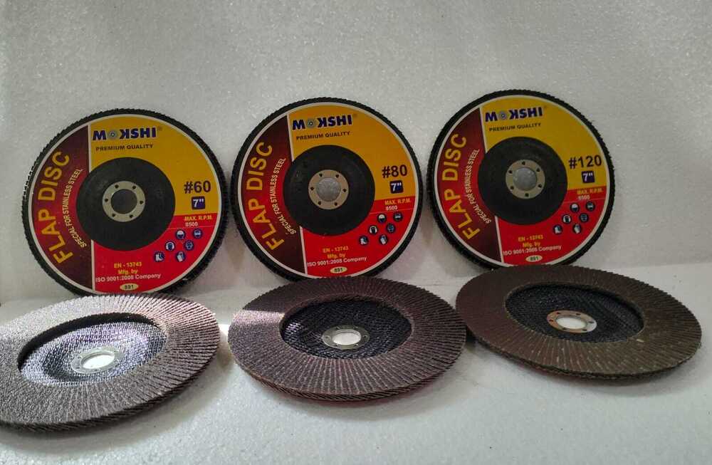 Fiber Disc 7" 180mm - Abrasive Material, Round Shape | Optimal Performance For Grinding And Surface Preparation
