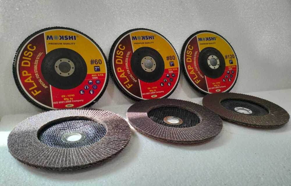 Fiber Disc 7" 180mm - Abrasive Material, Round Shape | Optimal Performance For Grinding And Surface Preparation