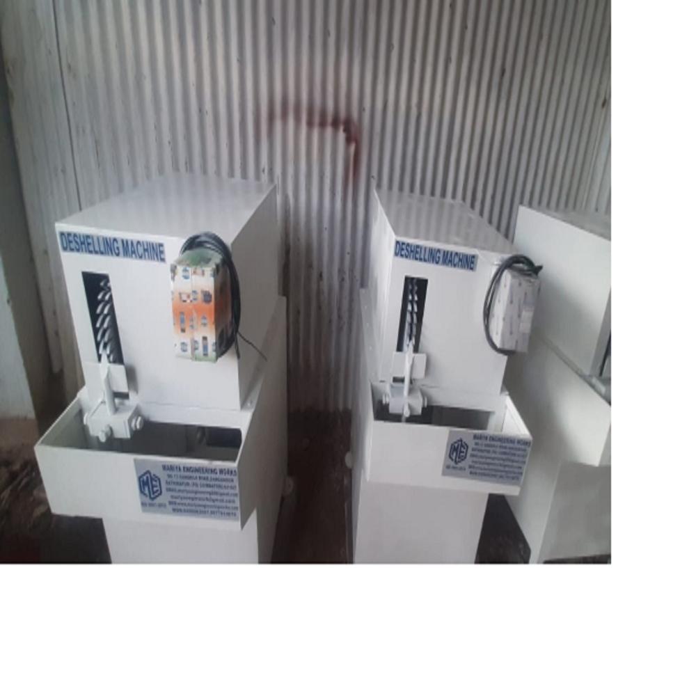 Single Side Coconut Deshelling Machine