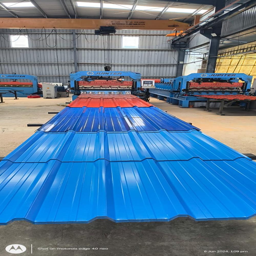 Jsw Az-150 Galvanized Roofing Sheets - Color: Blue