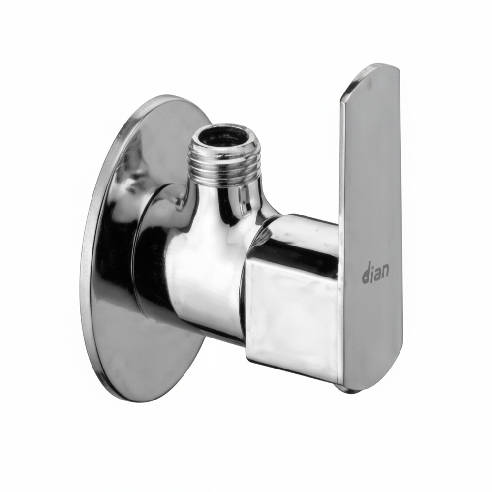 Kub-3106 Kubix Brass Angle Valve - Color: Silver