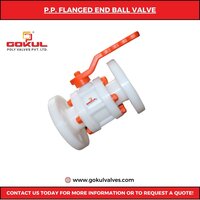 Gokul Pp Black Flangend Ball Valve