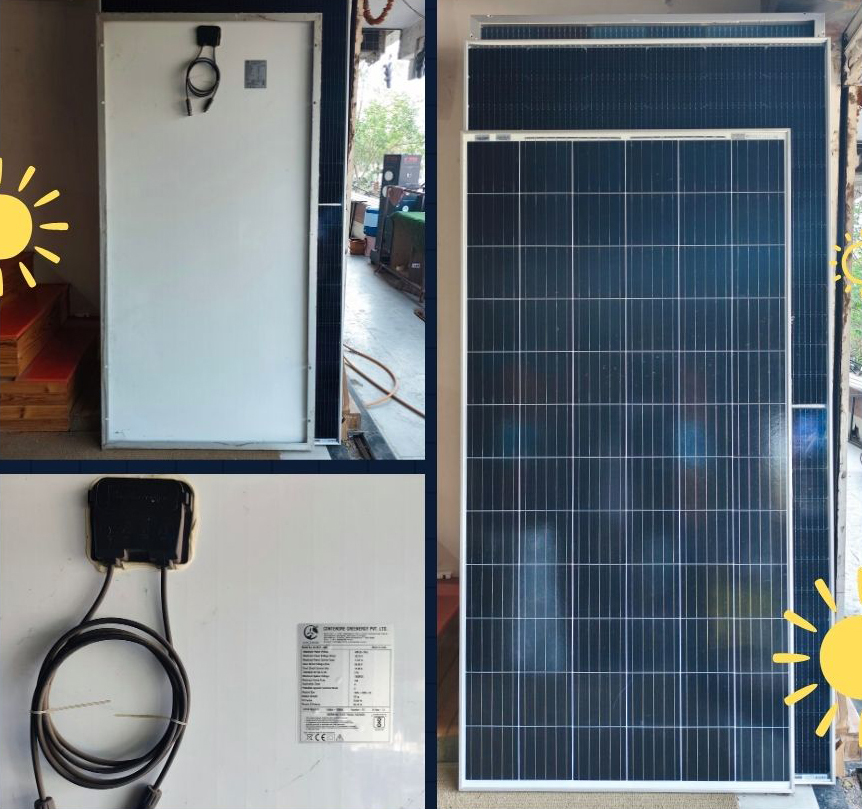 600W Mono Perc Panel - Color: Blue