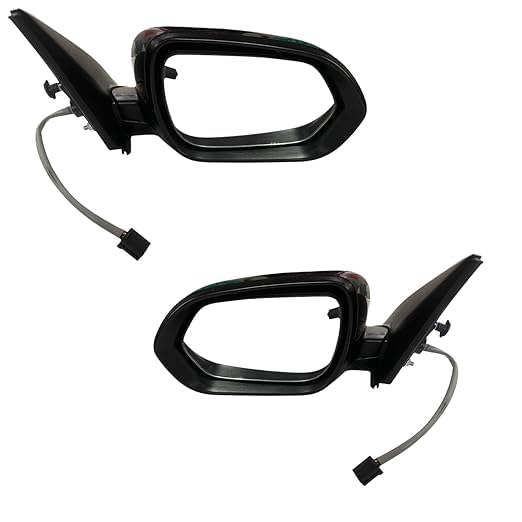 Door Mirrors For Kia Seltos, With Indicators Non-autofold, Black With Coupler - Size: Standard
