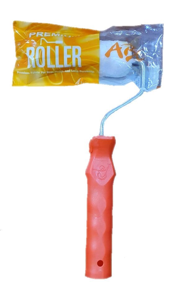 Abc 1X4 Cotton Roller Set - Handle Color: Red