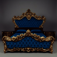 Beautifully Handcrafted Wooden Teak-wood (Bed)